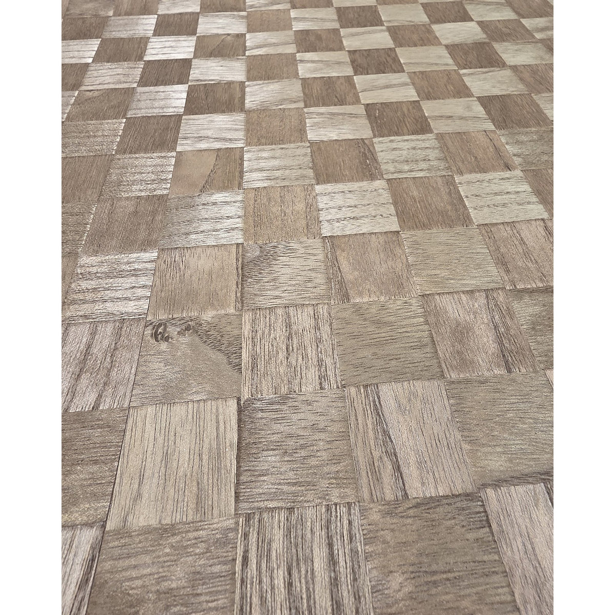 Abstract Art Golden Meadow SZT-0156 close up: woven squares of wood veneer