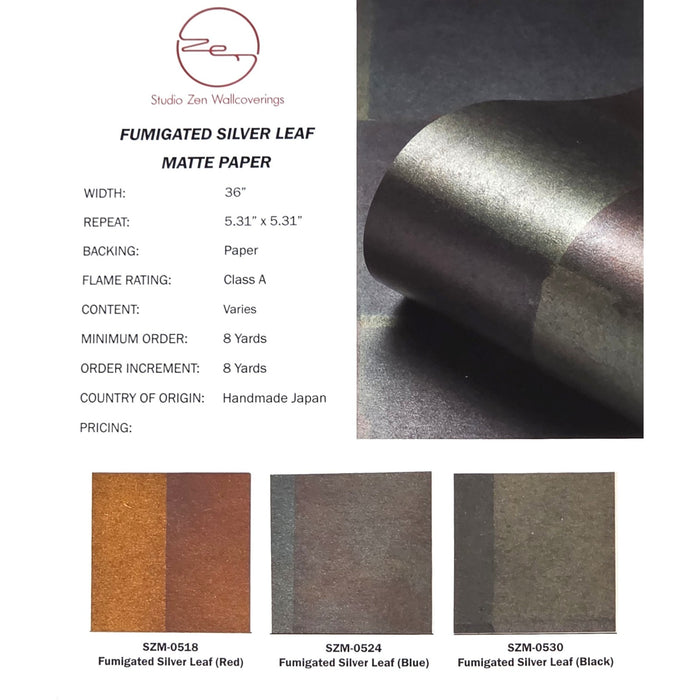 Fumigated Silver Leaf Matte color chart