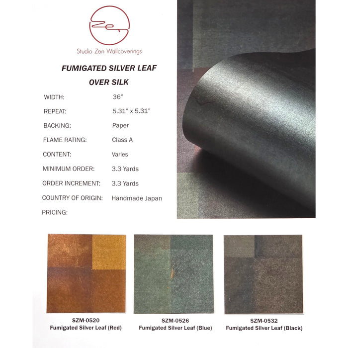 Fumigated Silver Leaf Over Silk color chart