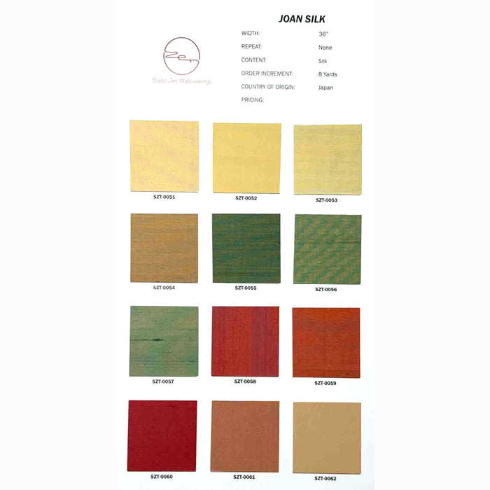 Joan Silk (2/2) Color Chart