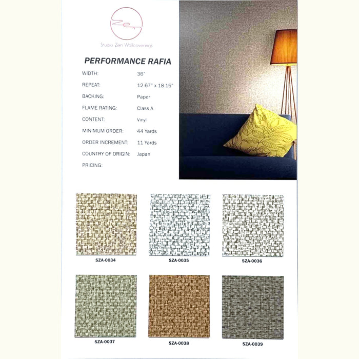 Performance Raffia Color Chart