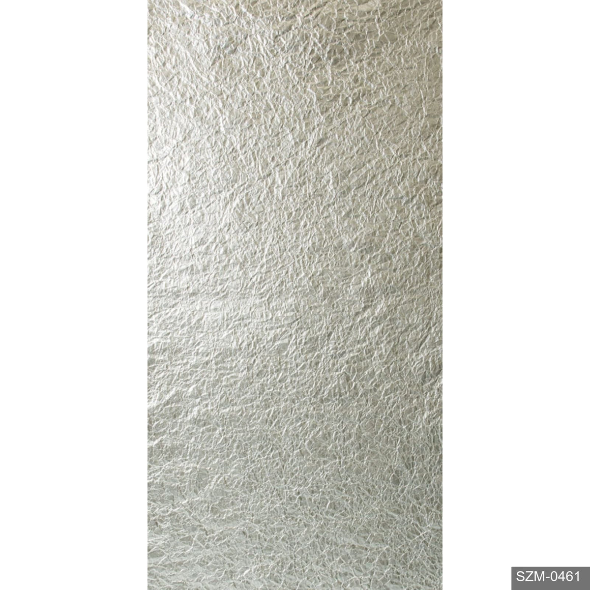 Metal Leaf Crinkle — Muted Silver yardage