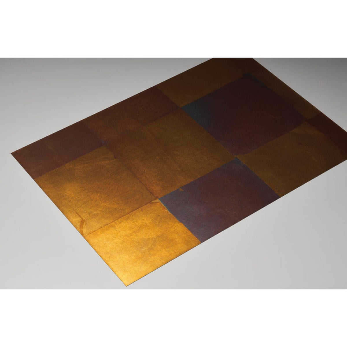 Fumigated Silver Leaf Vinyl: Red Squares — SZM-0517