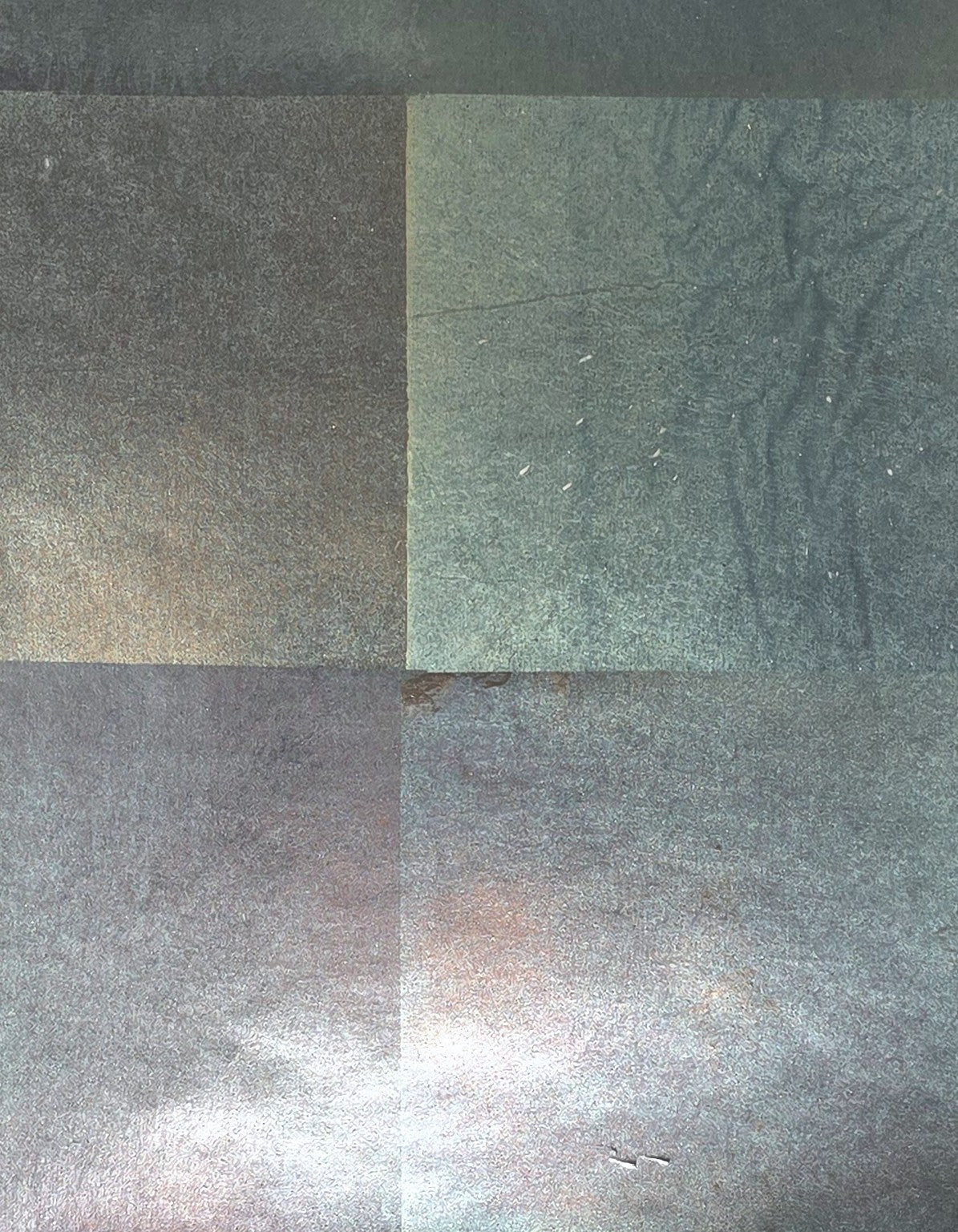 Fumigated Silver Leaf Paper: Iridescent Leaf – SZM-0522 flat sample