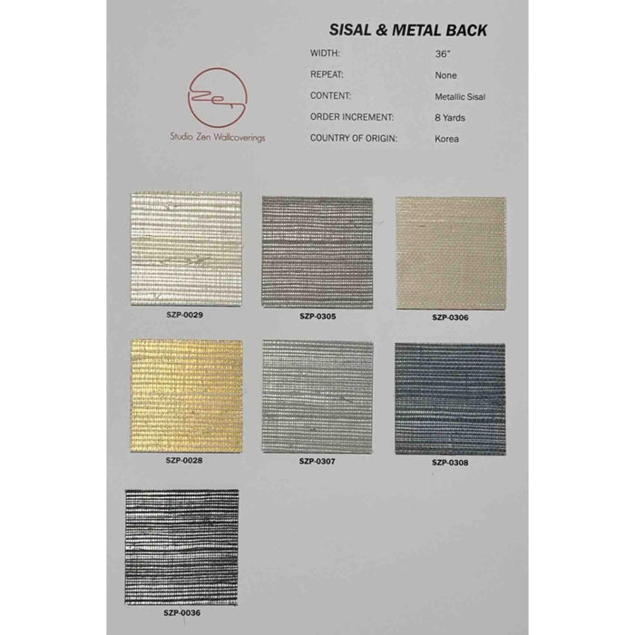 Sisal & Metal Back