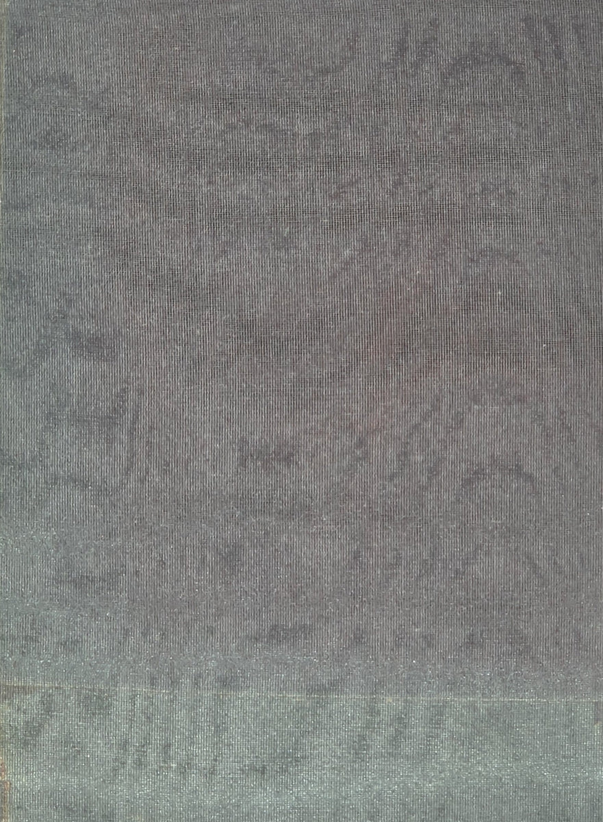 Fumigated Silver Leaf Silk Moiré: SZM-0527 - Blue Leaf Moire