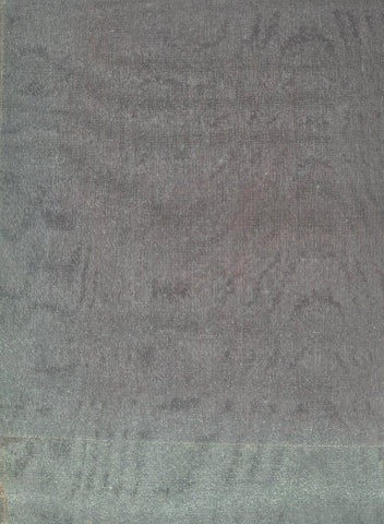 Fumigated Silver Leaf Silk Moiré: SZM-0527 - Blue Leaf Moire