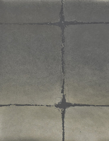 Metal Leaf Bordered: SZM-0568 - Pewter Square