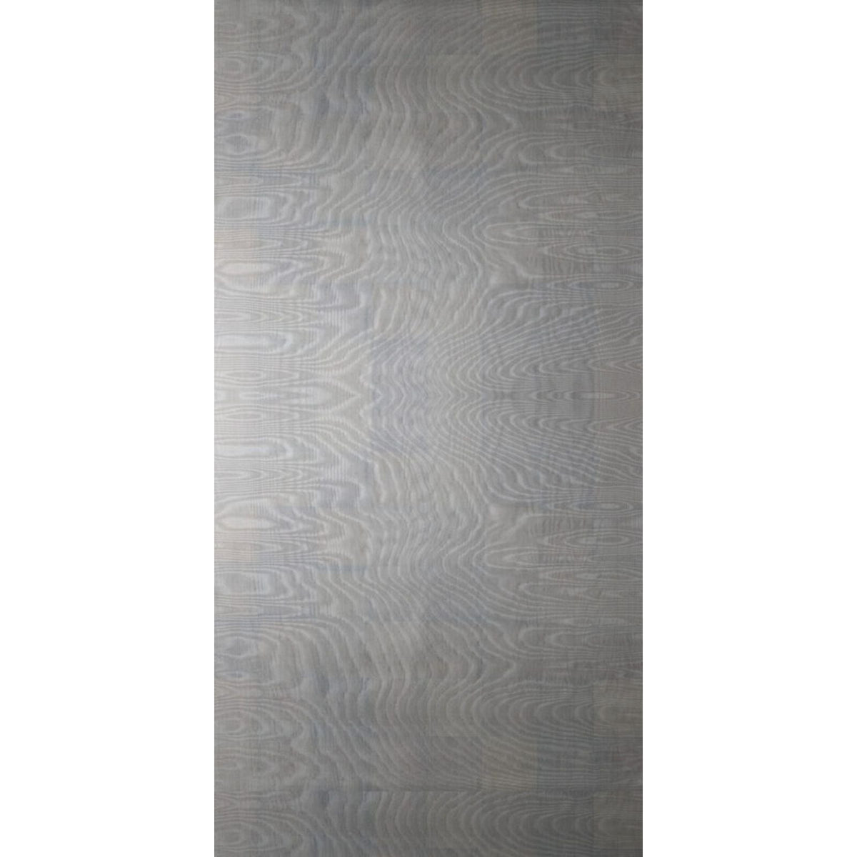 Fumigated Silver Leaf Silk Moiré in Black Leaf Moire (SZM-0533), flat scan of the sample