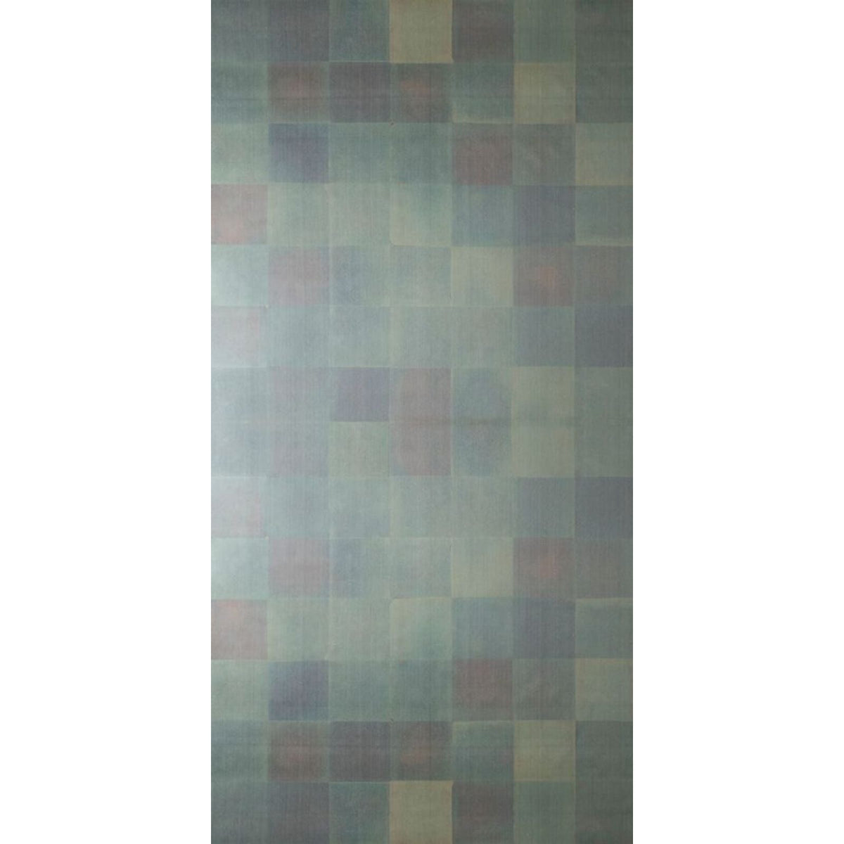 Fumigated Silver Leaf Under Silk in Blue Silk Leaf (SZM-0525), flat scan of the sample