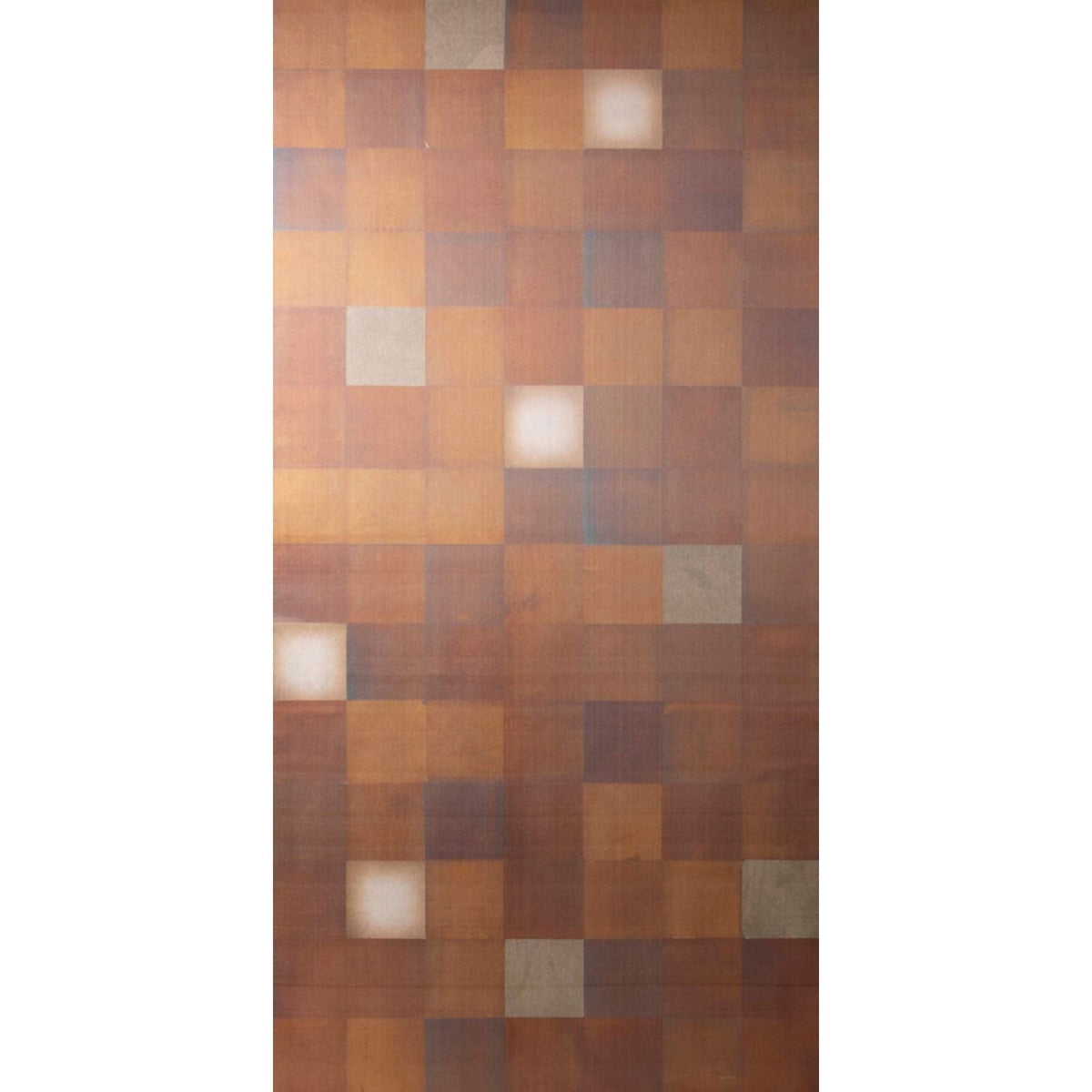 Fumigated Silver Leaf Under Silk in Red Silken (SZM-0519), flat scan of the sample