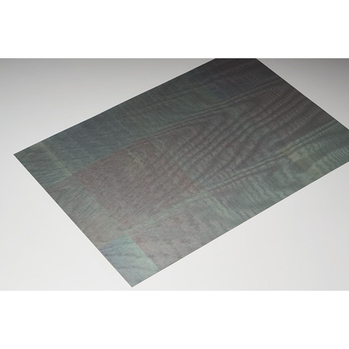 Fumigated Silver Leaf Silk Moiré: Blue Leaf Moire — SZM-0527
