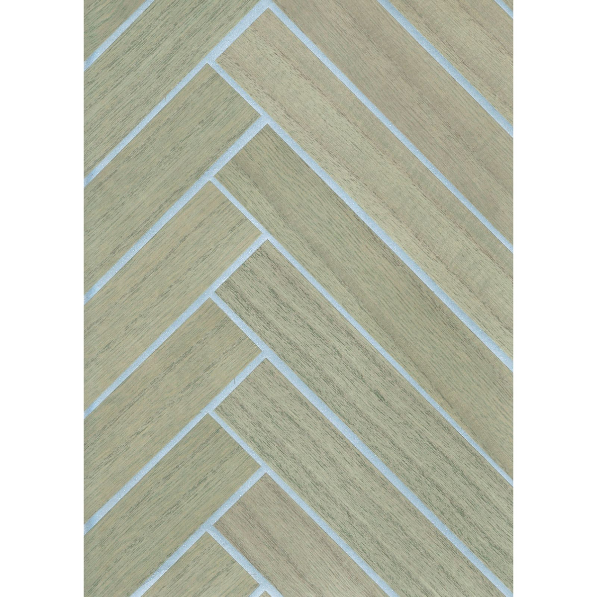 Chevron Wood — Green Silver