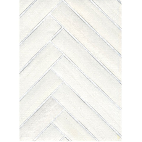 Chevron Wood: SZT-0297 - White Silver